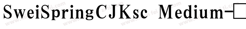 SweiSpringCJKsc Medium字体转换